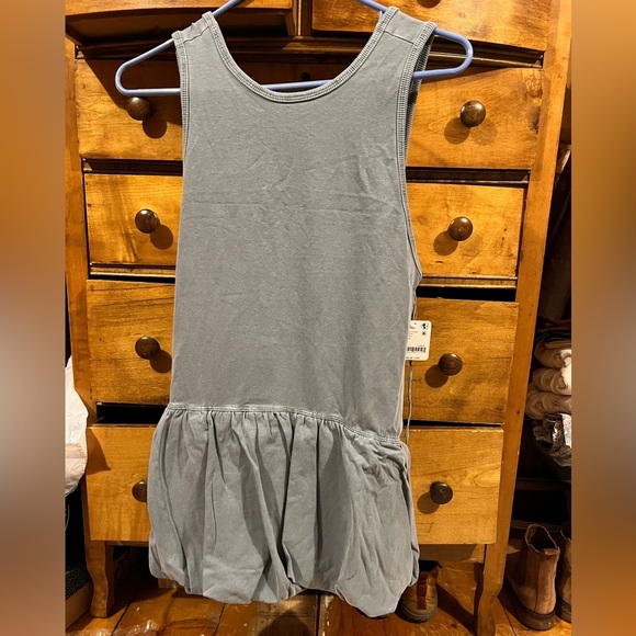 Free People Movement Hot Shot Bubble Mini Set Summer Storm Blue Size SM NWT - Picture 5 of 10